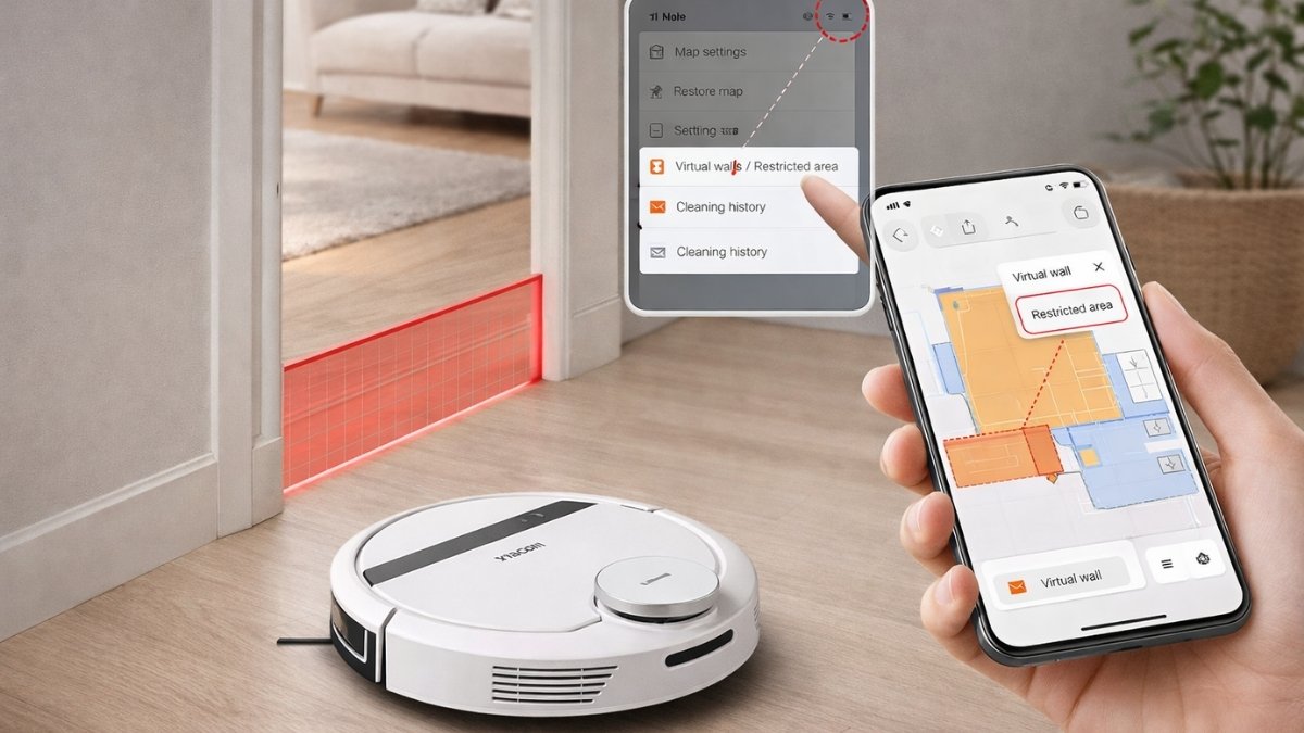 Cách tạo tường ảo cho robot hút bụi Xiaomi (app Mi Home)