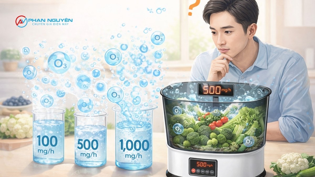 Công Suất Ozone Bao Nhiêu Mg/h Là Đủ Để Rửa Sạch Rau?