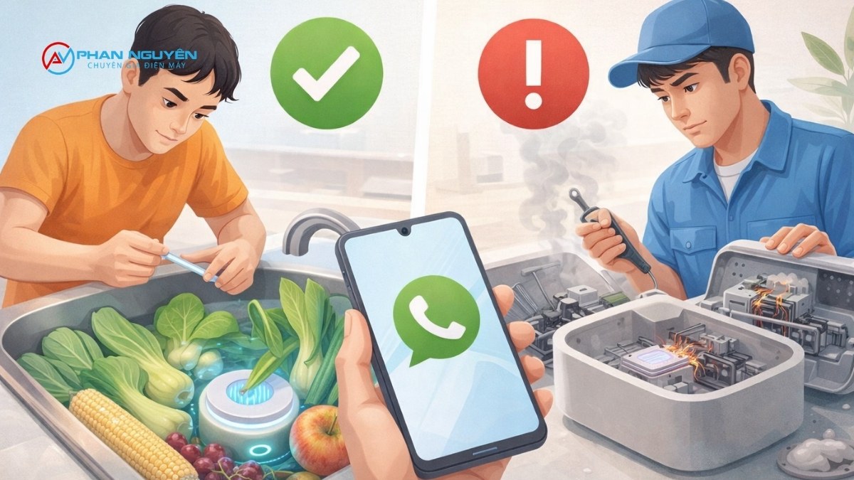 Khi Nào Tự Xử Lý Được, Khi Nào Cần Gọi Thợ Sửa Máy Rửa Rau Củ Quả?