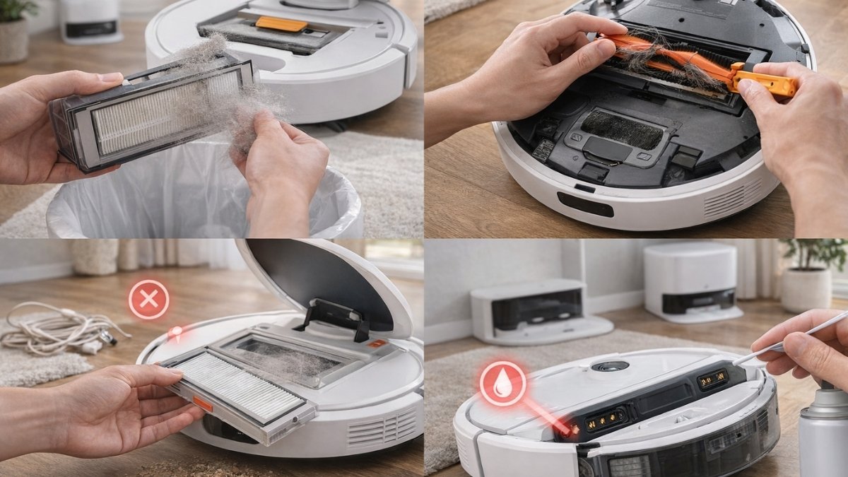 Lịch vệ sinh và bảo trì robot hút bụi định kỳ chuẩn