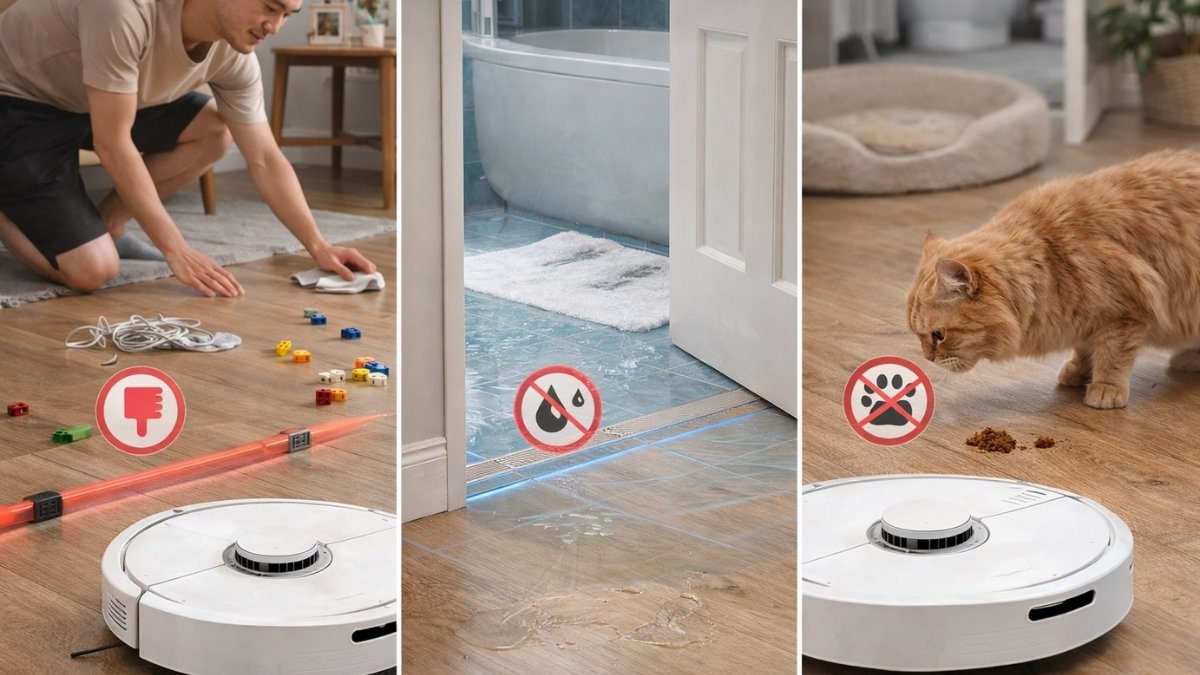 Lưu ý khi chuẩn bị không gian trước khi robot hoạt động