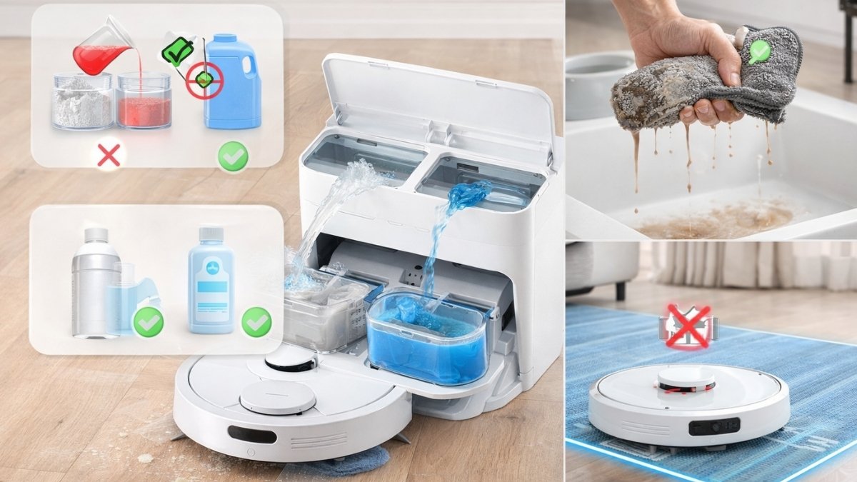 Lưu ý khi sử dụng tính năng lau nhà giúp sàn sạch sâu