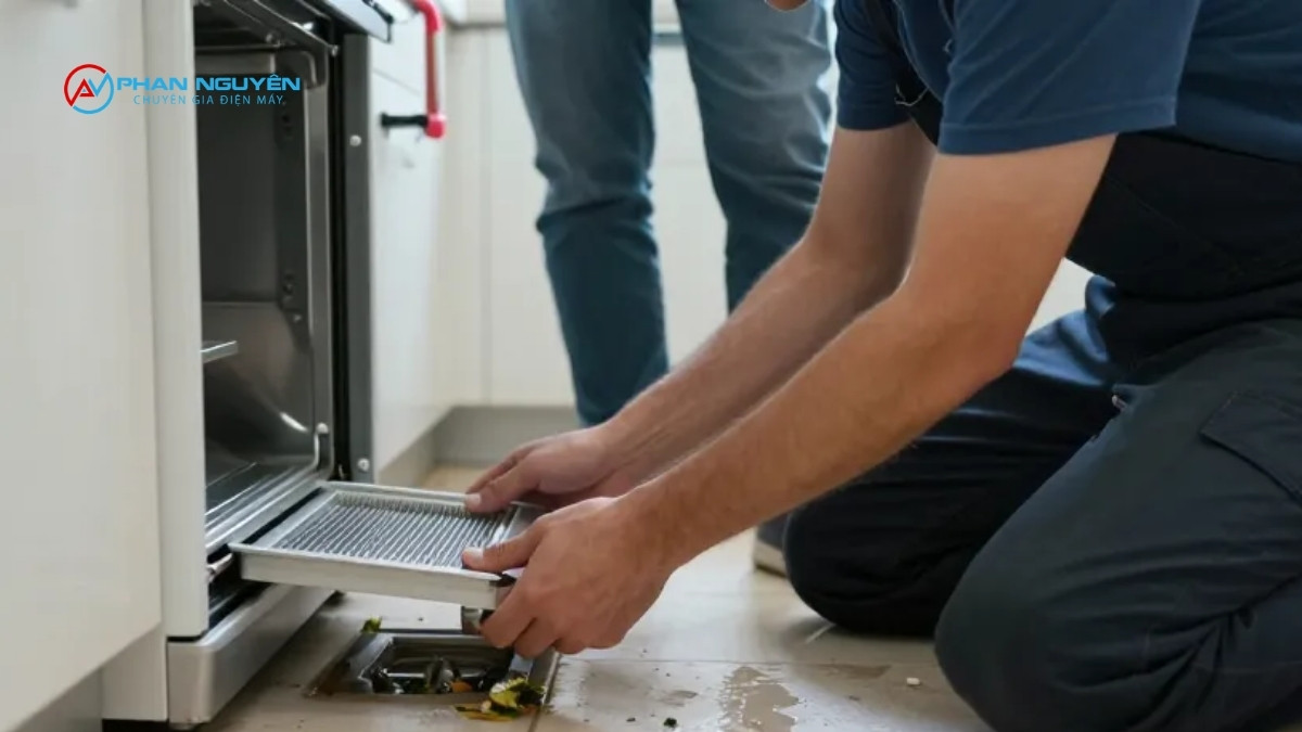 máy không thoát được nước