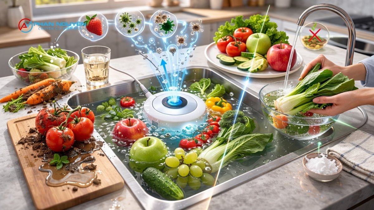 Máy Ozone Rửa Rau Thực Sự Làm Được Gì — Và Không Làm Được Gì?