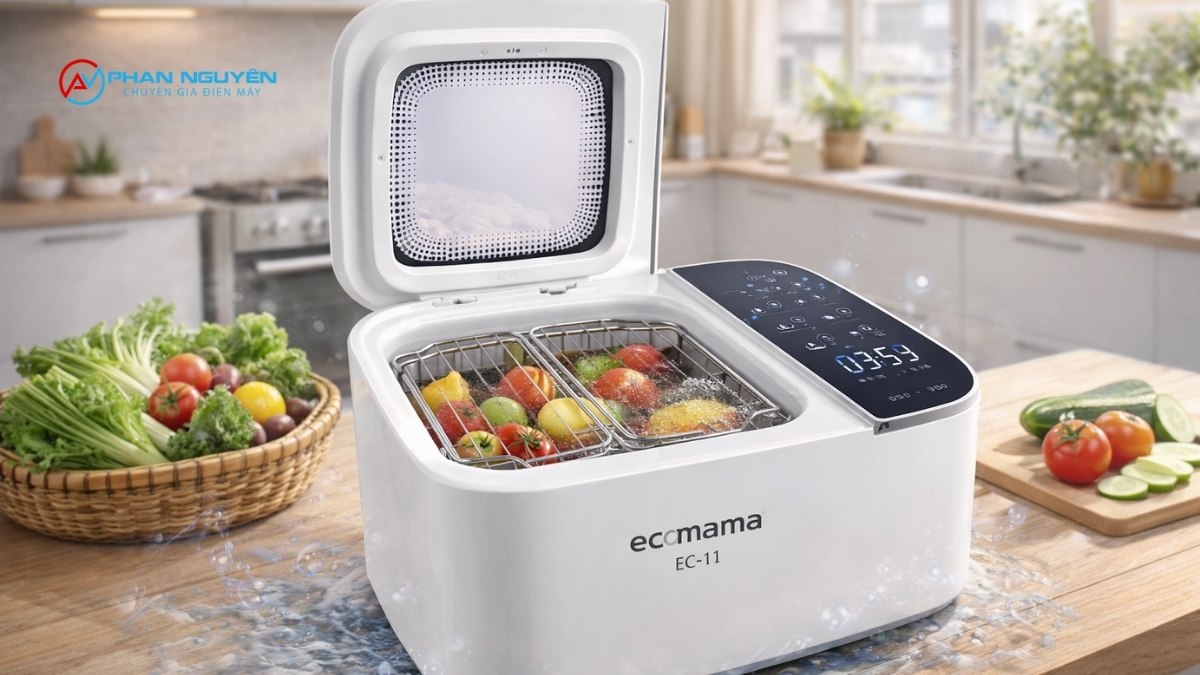 Ecomama EC-11 — Ozone + Siêu Âm 4-in-1, Dung Tích Lớn Nhất