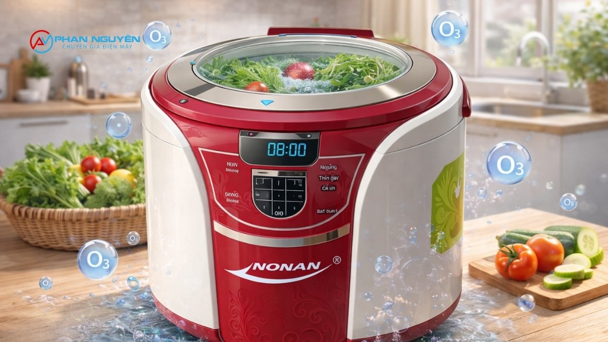 Nonan — Máy Sục Ozone Kết Hợp Ly Tâm, Tốt Nhất Cho Rau Lá