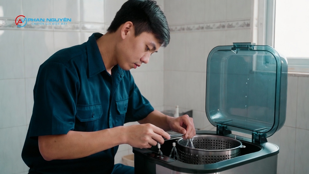 Quy Trình Sửa Máy Rửa Rau Củ Quả Tại Điện Máy Phan Nguyên