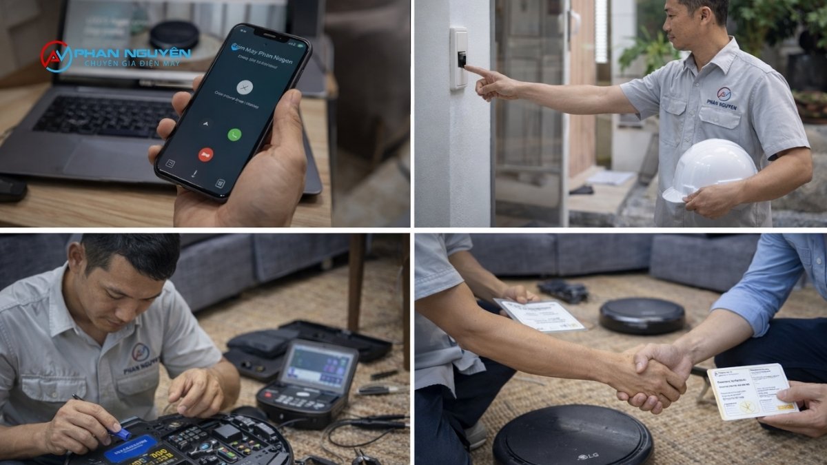Quy Trình Sửa Robot Hút Bụi LG Tại Nhà Hà Nội