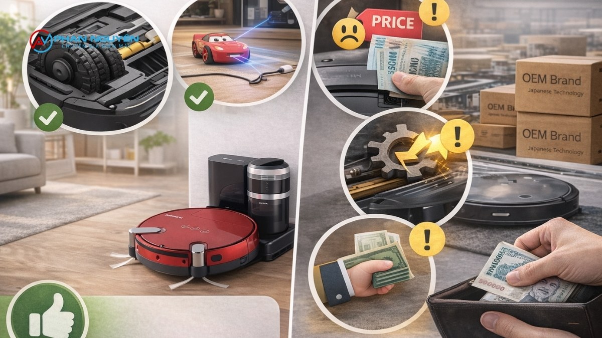 Robot hút bụi lau nhà của Nhật có tốt không? Ưu và nhược điểm thực tế