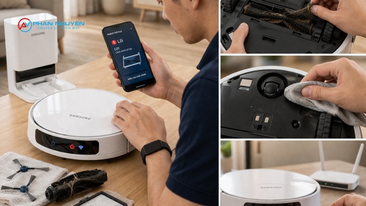 Robot Hút Bụi Samsung Của Bạn Đang Gặp Lỗi Gì?