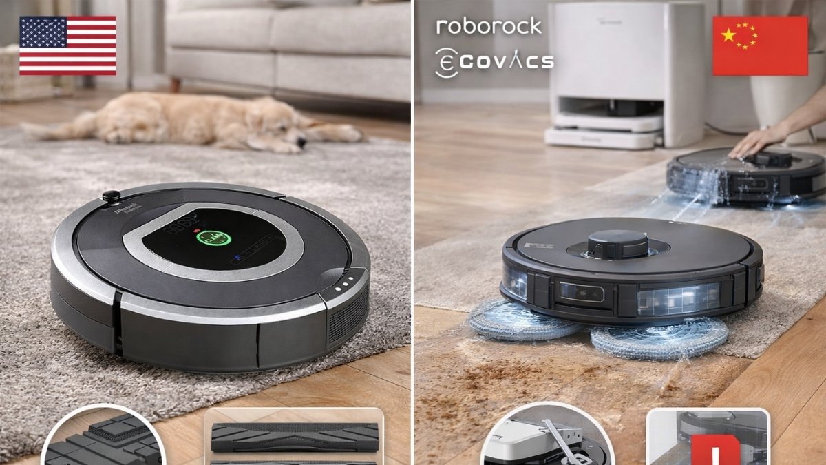 So sánh robot hút bụi của Mỹ với Roborock và Ecovacs: Nên chọn gì?