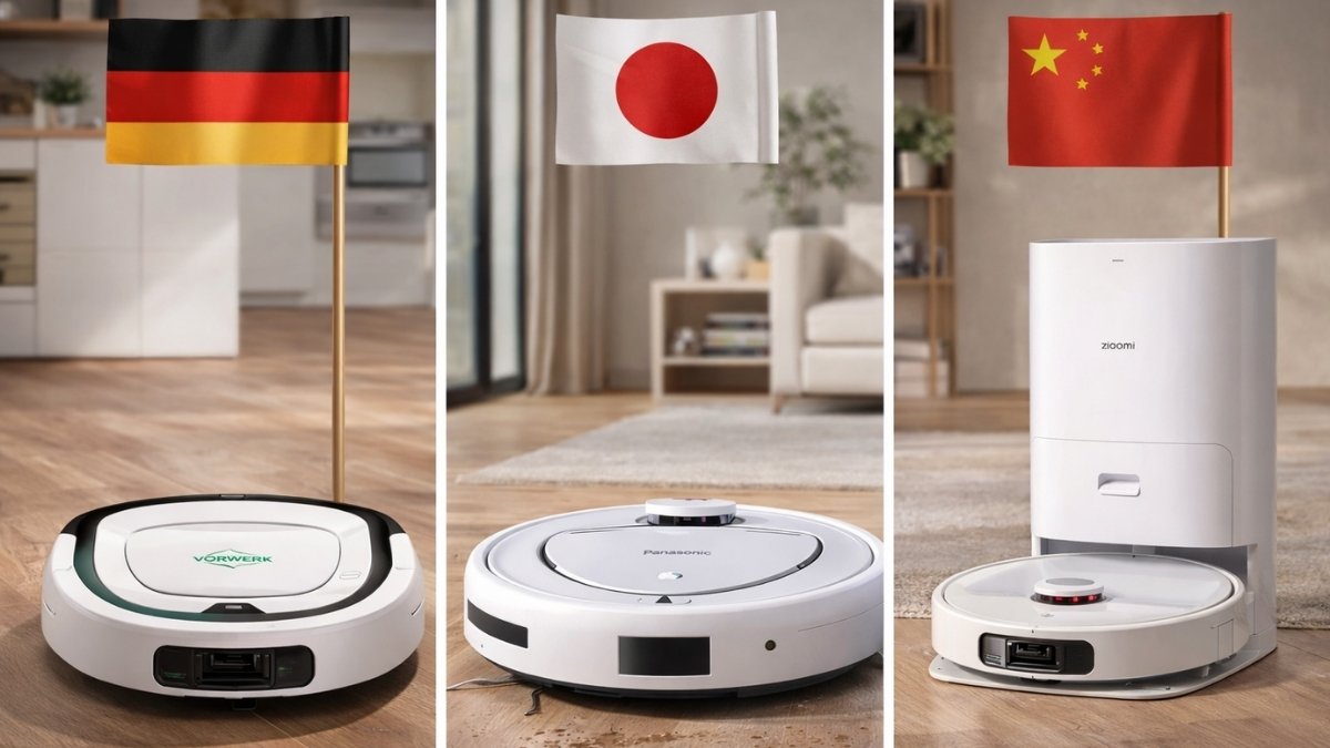So sánh robot hút bụi Đức với robot Nhật và Trung Quốc: Nên chọn loại nào?