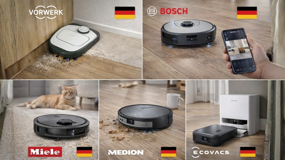 Top 5 thương hiệu robot hút bụi lau nhà của Đức tốt nhất