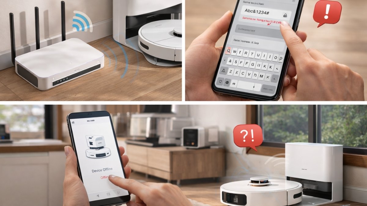 Xử lý các lỗi thường gặp khi cài đặt robot hút bụi