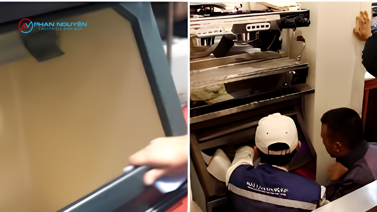 Máy làm đá rung mạnh do đặt máy chưa cân bằng