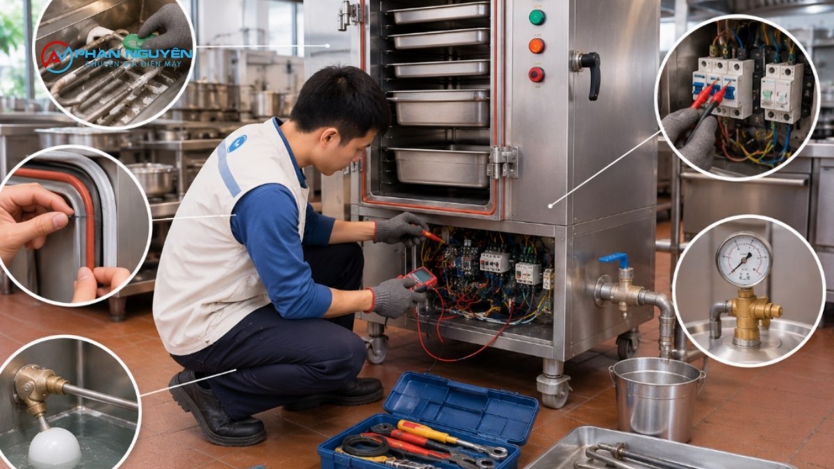 Bảo Dưỡng Định Kỳ Tủ Hấp Công Nghiệp — Phòng Hơn Chống