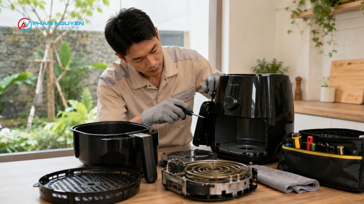 Cách khử mùi nồi chiên không dầu (mới mua và trong quá trình dùng)