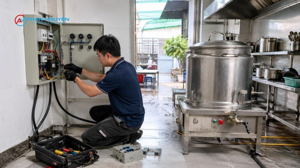 Chọn sai nguồn điện gây ra hậu quả gì? Nhảy aptomat, không vào điện và nguy cơ cháy thanh nhiệt