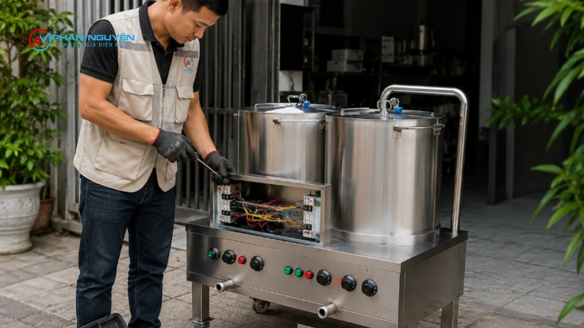 Dịch vụ sửa nồi bánh tráng cuốn điện tại Hưng Yên của Điện Máy Phan Nguyên