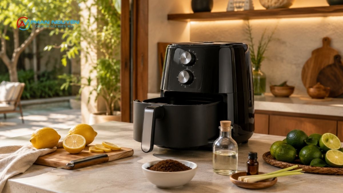 Hướng dẫn vệ sinh nồi chiên không dầu từng bộ phận