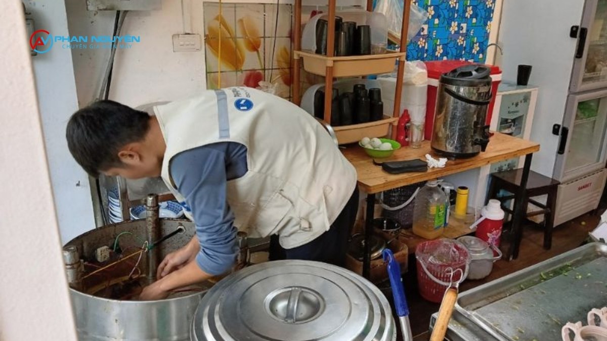Sửa nồi phở cho quán ăn, quán phở gia đình quy mô nhỏ