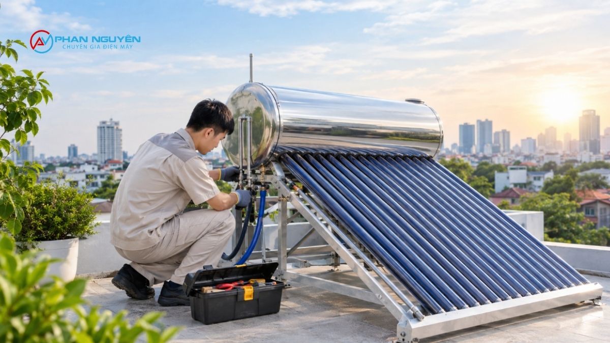 Bảng giá sửa máy nước nóng năng lượng mặt trời tại Hà Nội