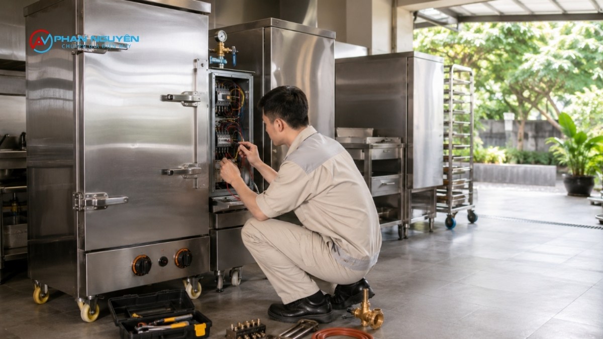 Bảng giá sửa tủ cơm Á Âu tham khảo mới nhất