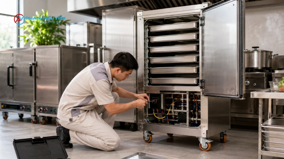Đặc điểm cấu tạo tủ cơm Á Âu cần biết trước khi sửa