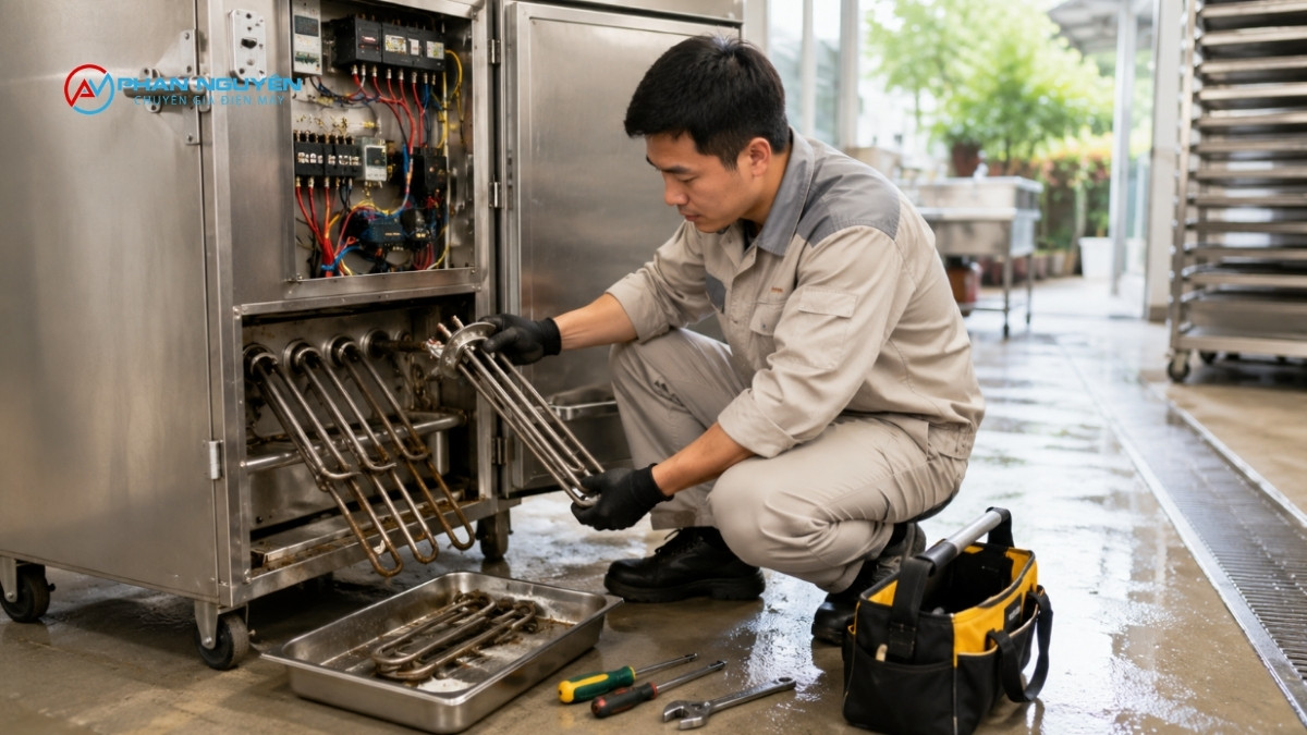 Dấu hiệu nhận biết thanh nhiệt tủ cơm bị hỏng