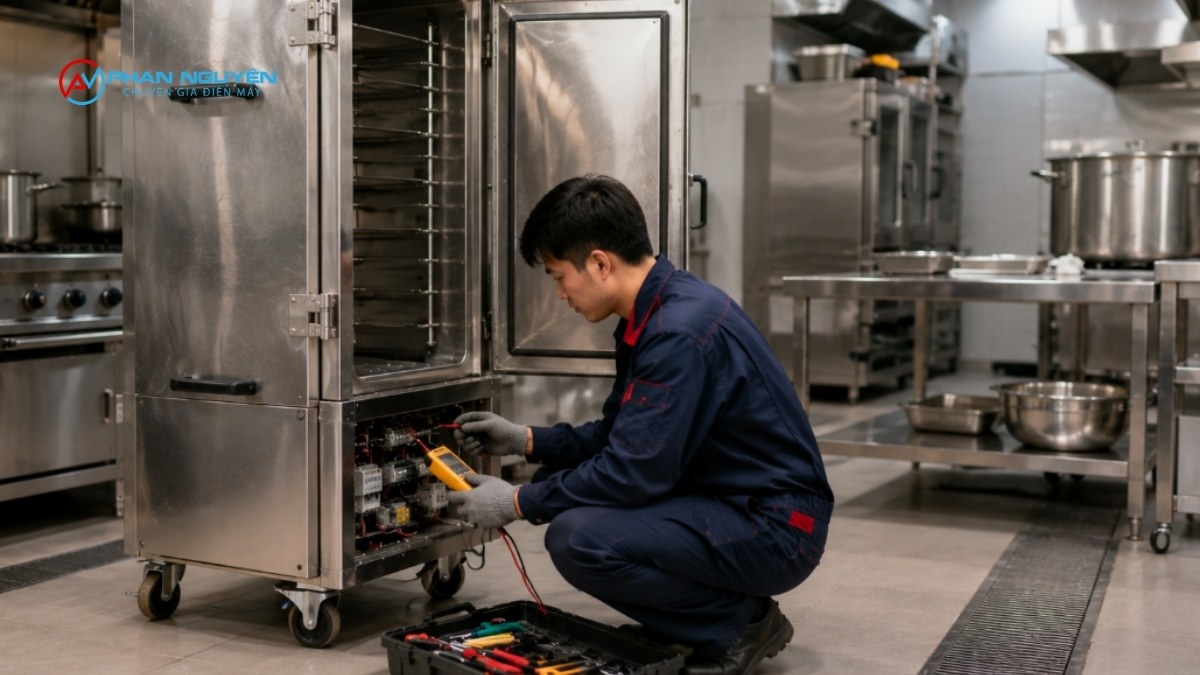 Dịch vụ sửa chữa hệ thống thiết bị nấu ăn công nghiệp tận nơi