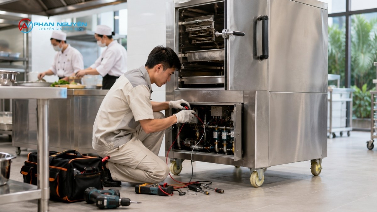 Dịch vụ sửa chữa tủ cơm Á Âu chuyên nghiệp tận nơi