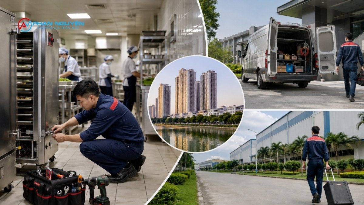 Phạm vi phục vụ theo khu vực tại Hà Nội