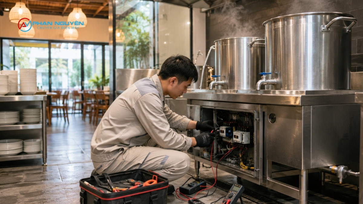 Quy Trình Khảo Sát & Báo Giá Sửa Nồi Phở Theo Đúng Dung Tích Tại Phan Nguyên