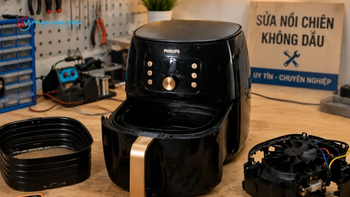Quy Trình Sửa Nồi Chiên Không Dầu Philips Tại Nhà
