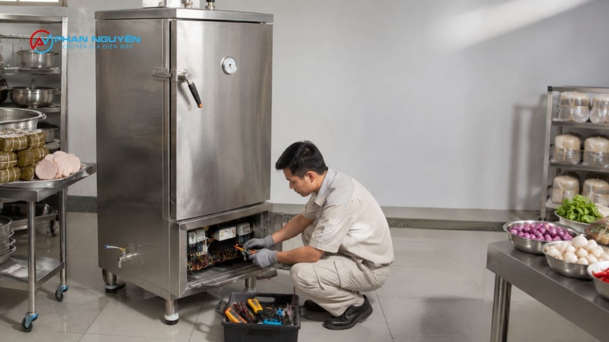 Quy Trình Tiếp Nhận Và Xử Lý Sự Cố Tủ Hấp Giò Chả Công Nghiệp