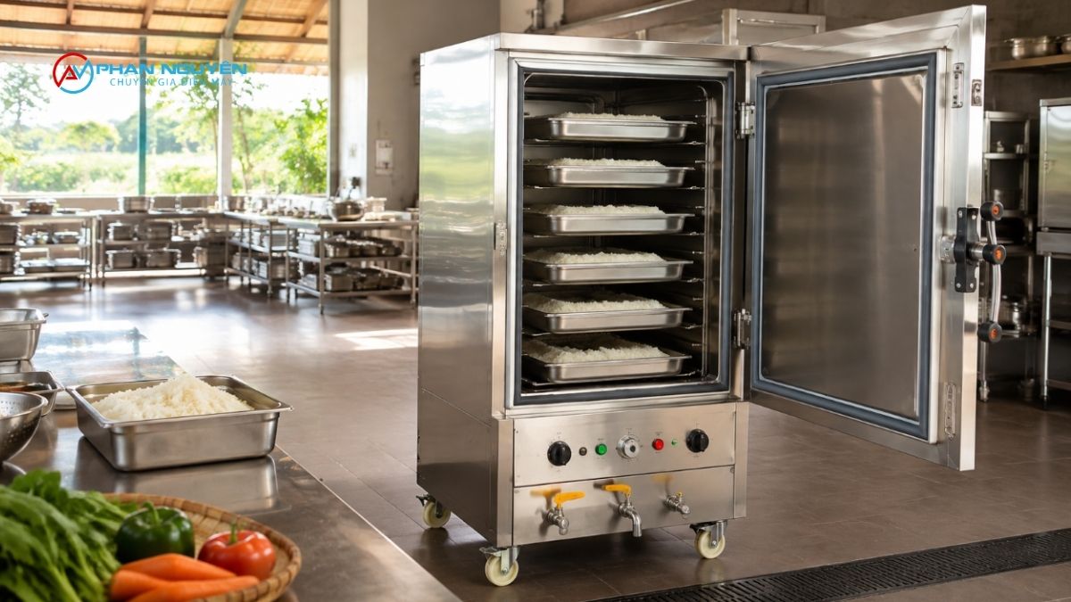 Tủ Cơm Công Nghiệp Gồm Những Bộ Phận Chính Nào?