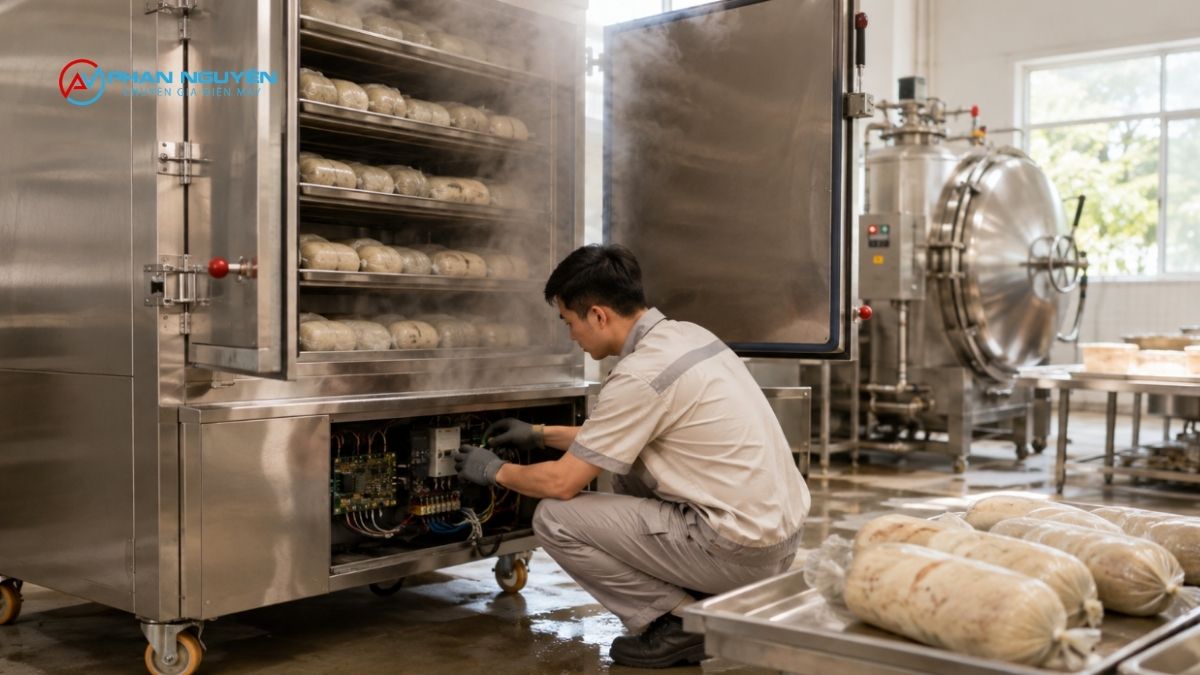 Vì Sao Nên Sửa Chữa Tủ Hấp Giò Chả Công Nghiệp Dung Lượng Lớn Sớm, Không Nên Tự Sửa Tại Nhà?