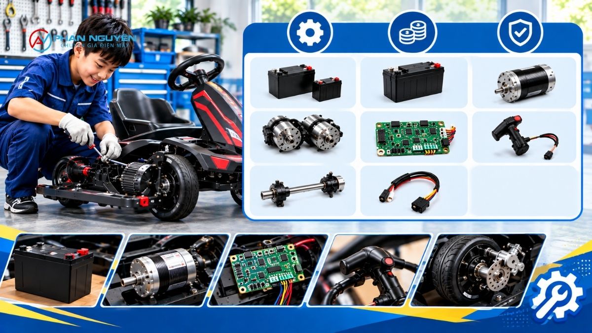 Bảng Giá Tham Khảo Sửa/Thay Linh Kiện Xe Drift Điện Trẻ Em