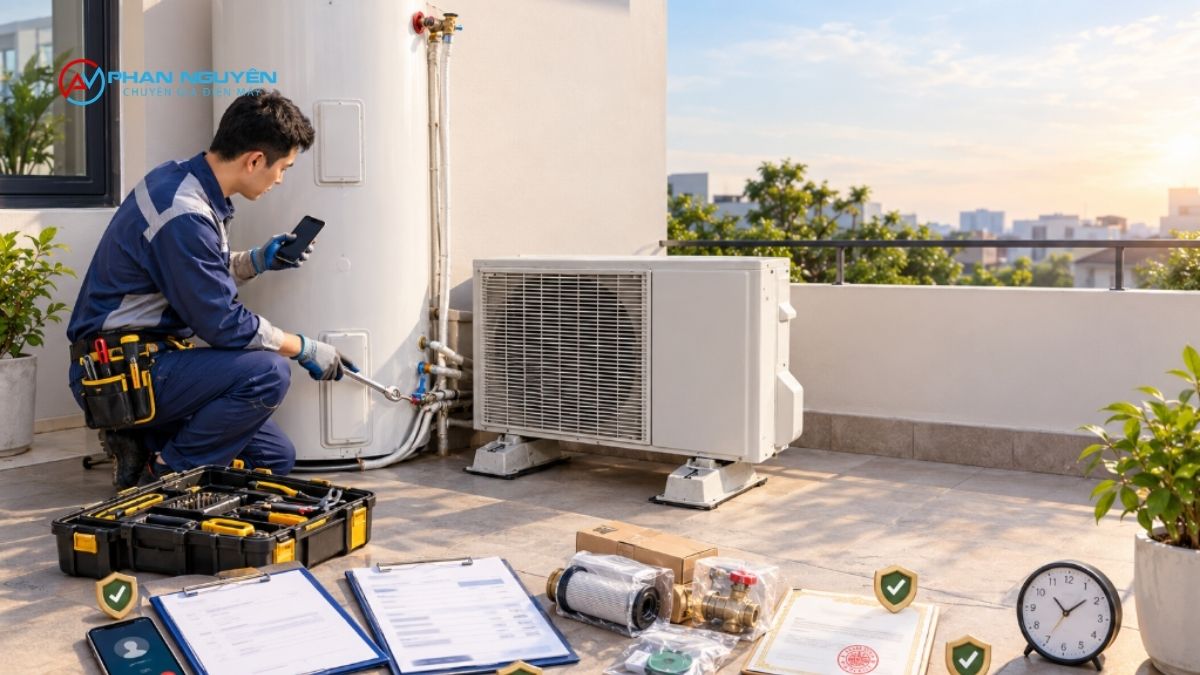 Bộ Câu Hỏi Nên Hỏi Trước Khi Đặt Lịch Sửa Máy Nước Nóng Năng Lượng Mặt Trời