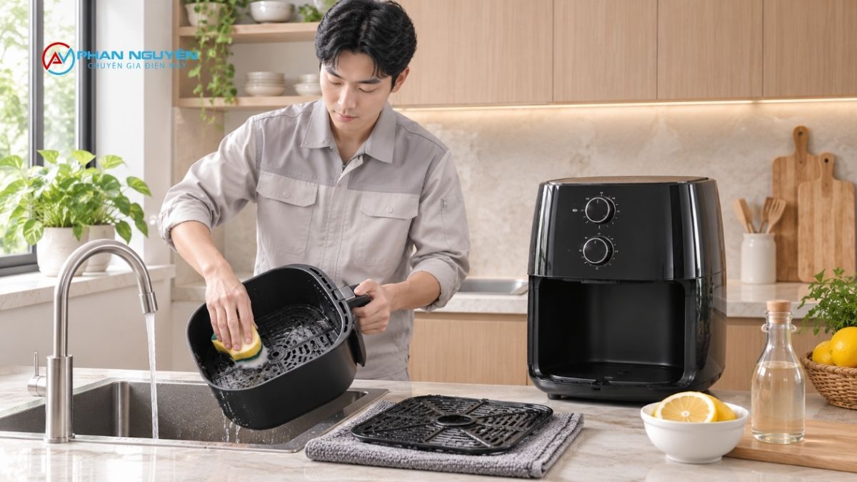 Chuẩn Bị Trước Khi Sử Dụng Nồi Chiên Không Dầu Lần Đầu