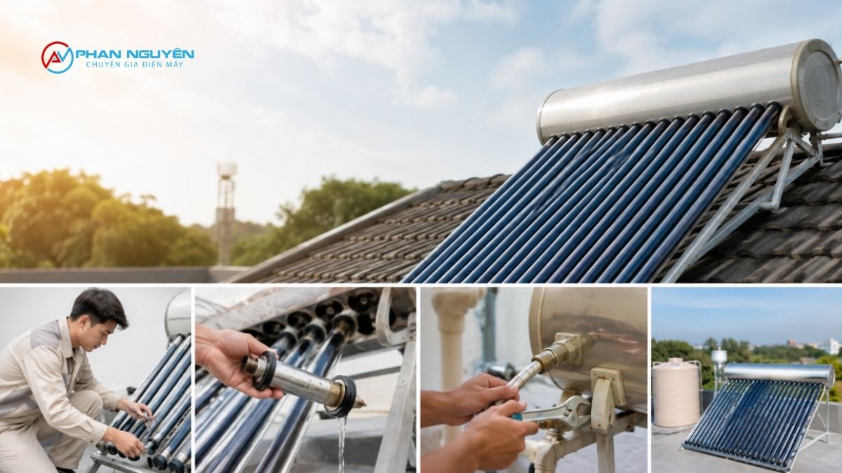 Dịch vụ sửa chữa máy nước nóng năng lượng mặt trời tại Phan Nguyên