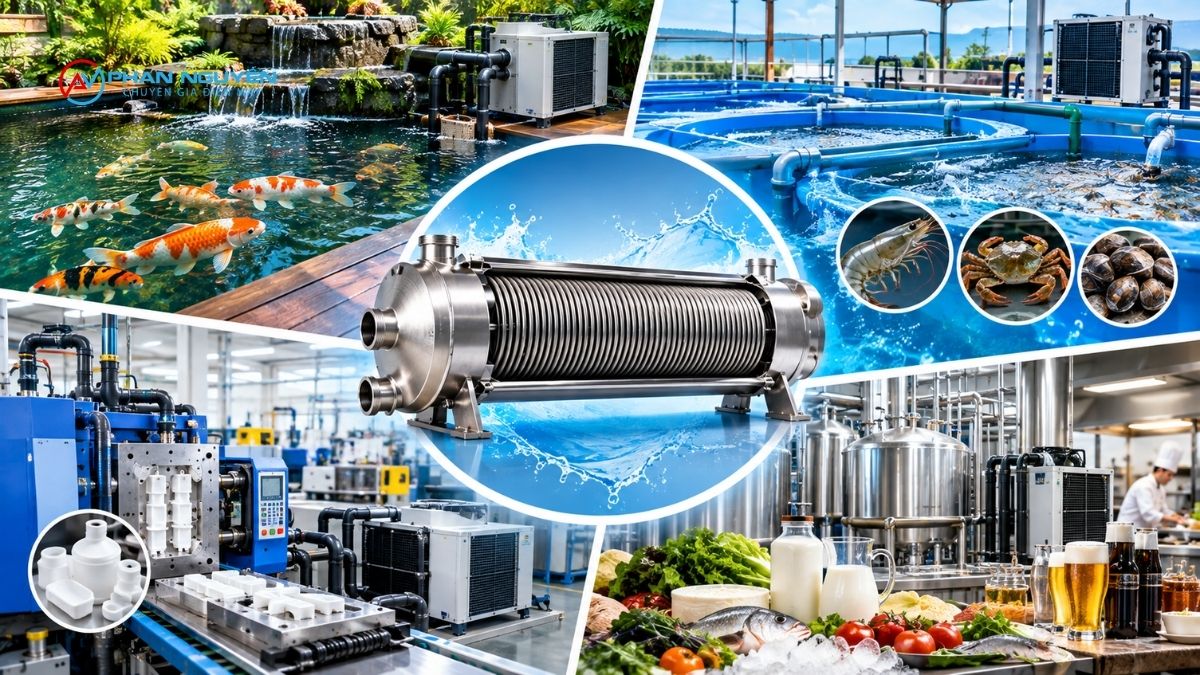 Ứng dụng của bầu lạnh titan