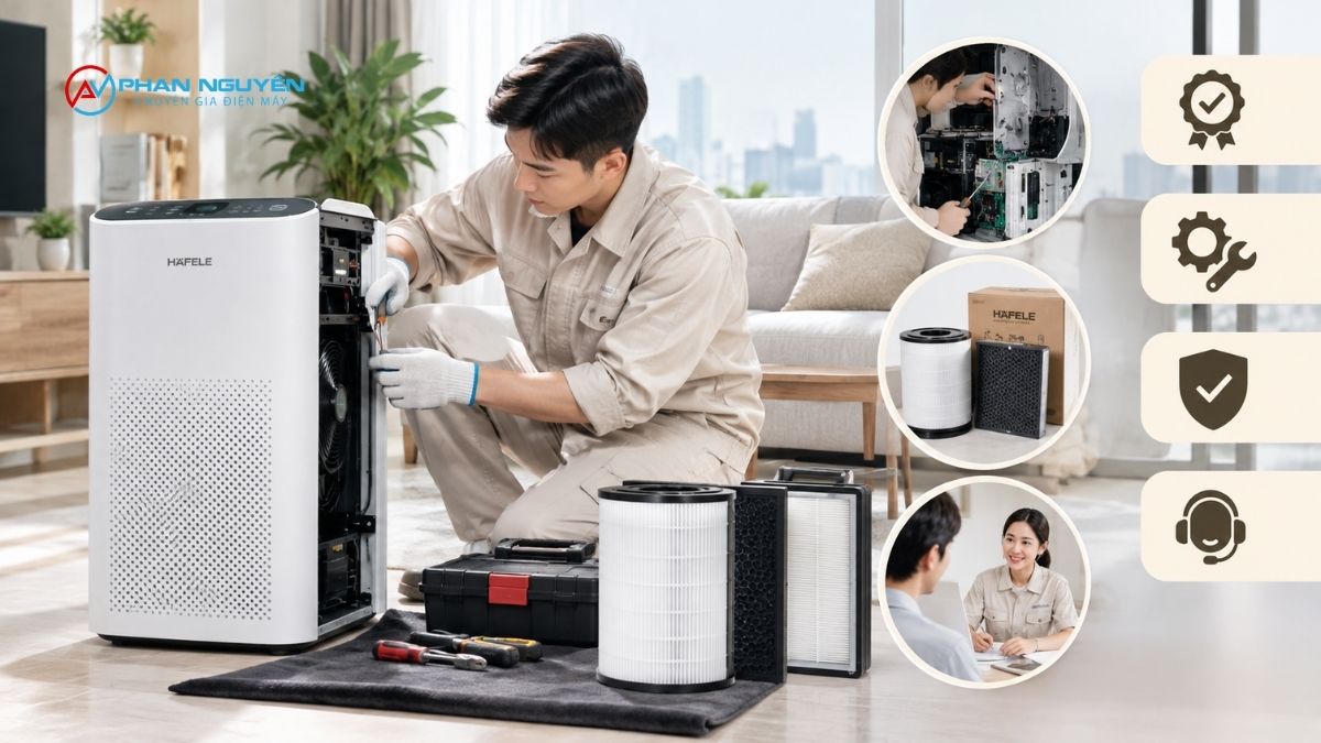 Chi phí sửa máy lọc không khí Hafele theo từng mã máy