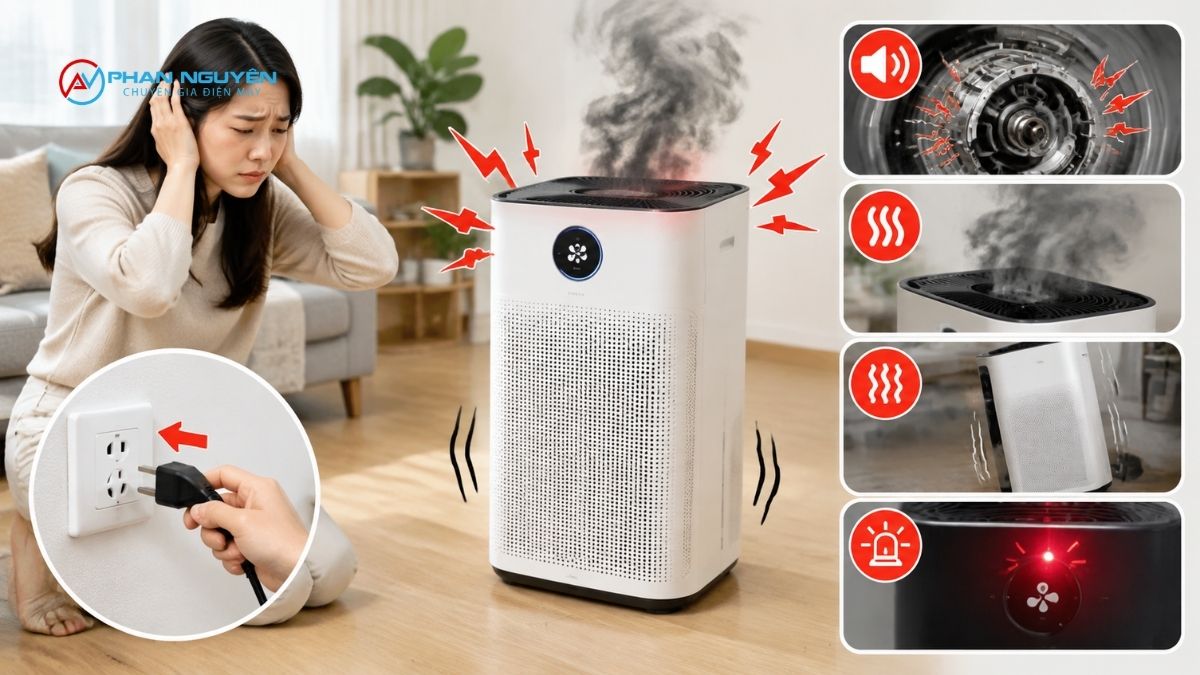 Máy lọc không khí kêu to có nguy hiểm không? Khi nào cần dừng máy ngay?
