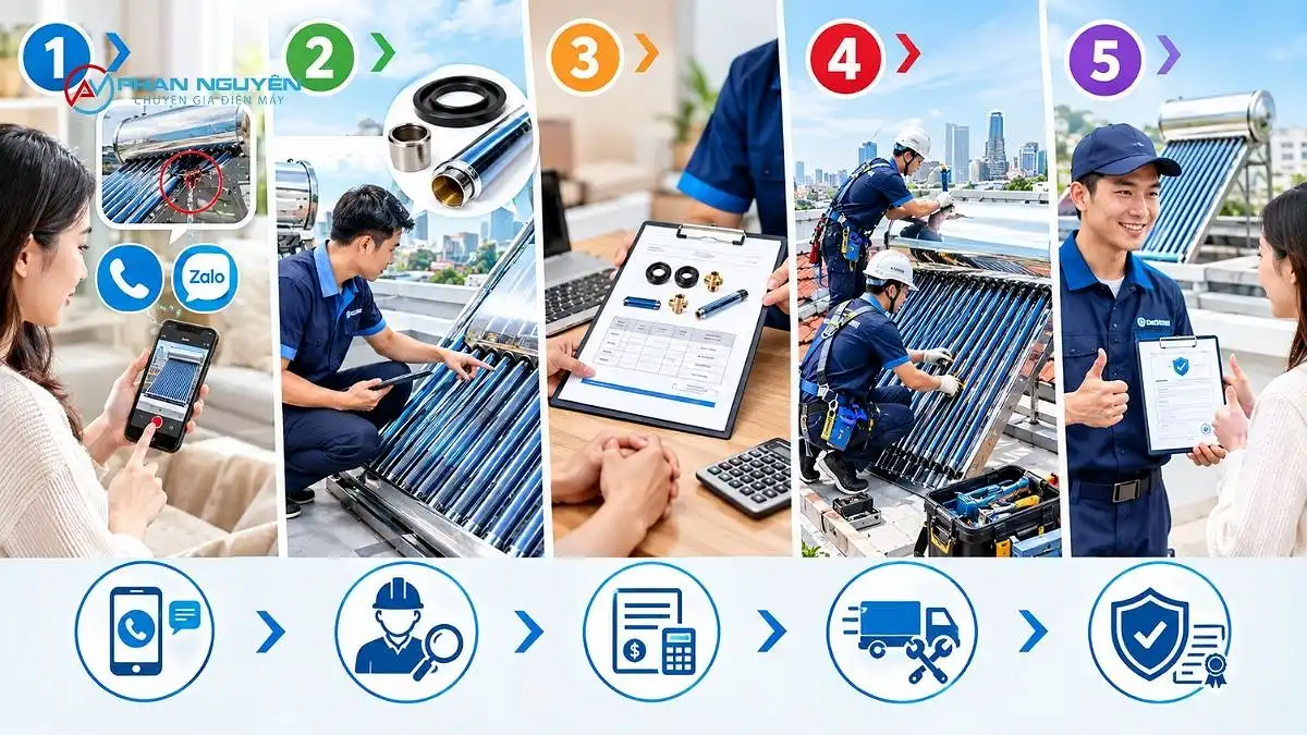 Quy Trình Mua Và Lắp Đặt Linh Kiện Tận Nơi